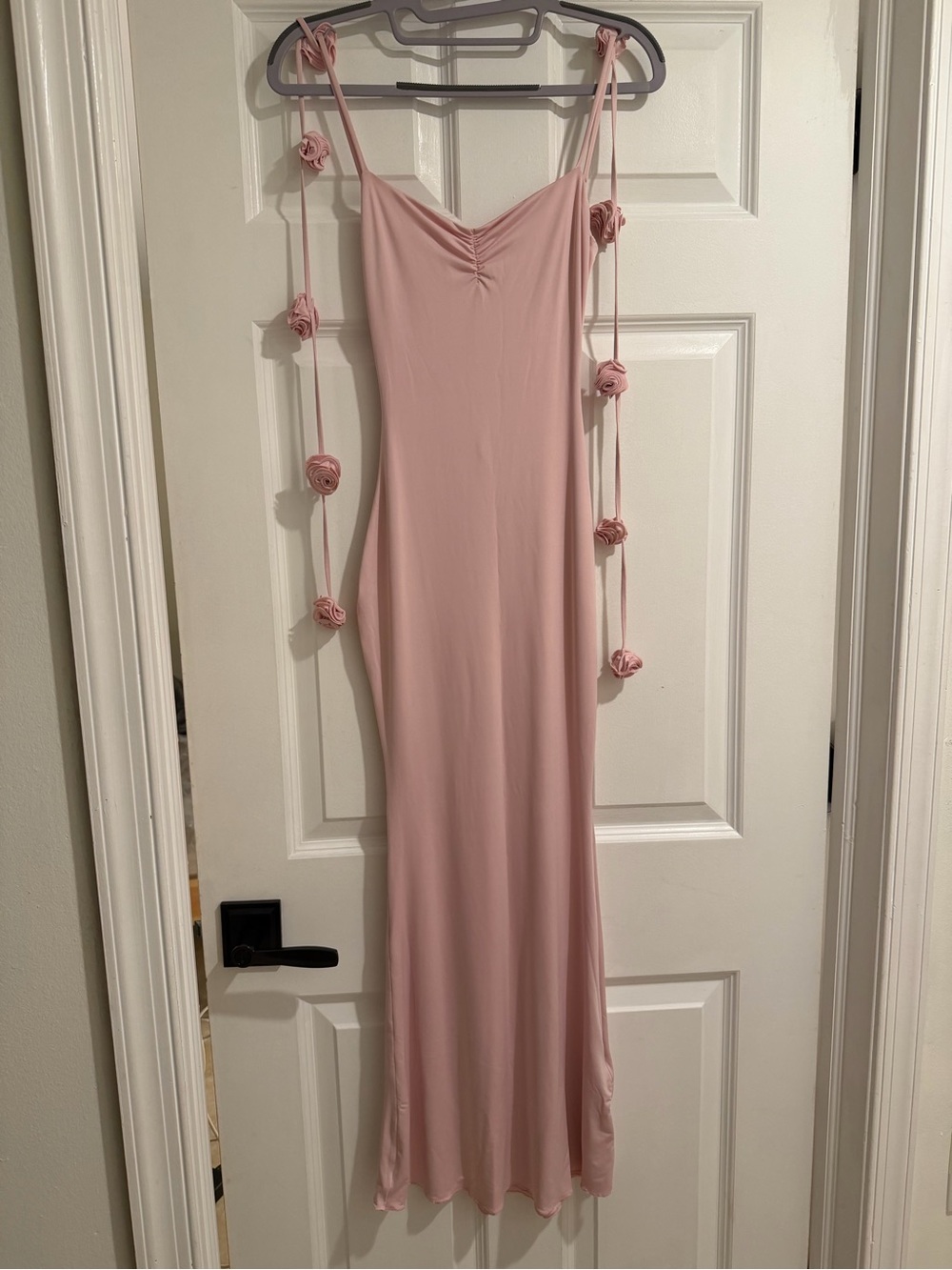 OH POLLY ALDONA FLORAL-APPLIQUÉ GOWN – BLUSH - Picture 3 of 7